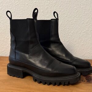 Black Leather Allsaints- women’s, size 39